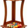 Deluxe 9 Cue Floor Rack - Honey